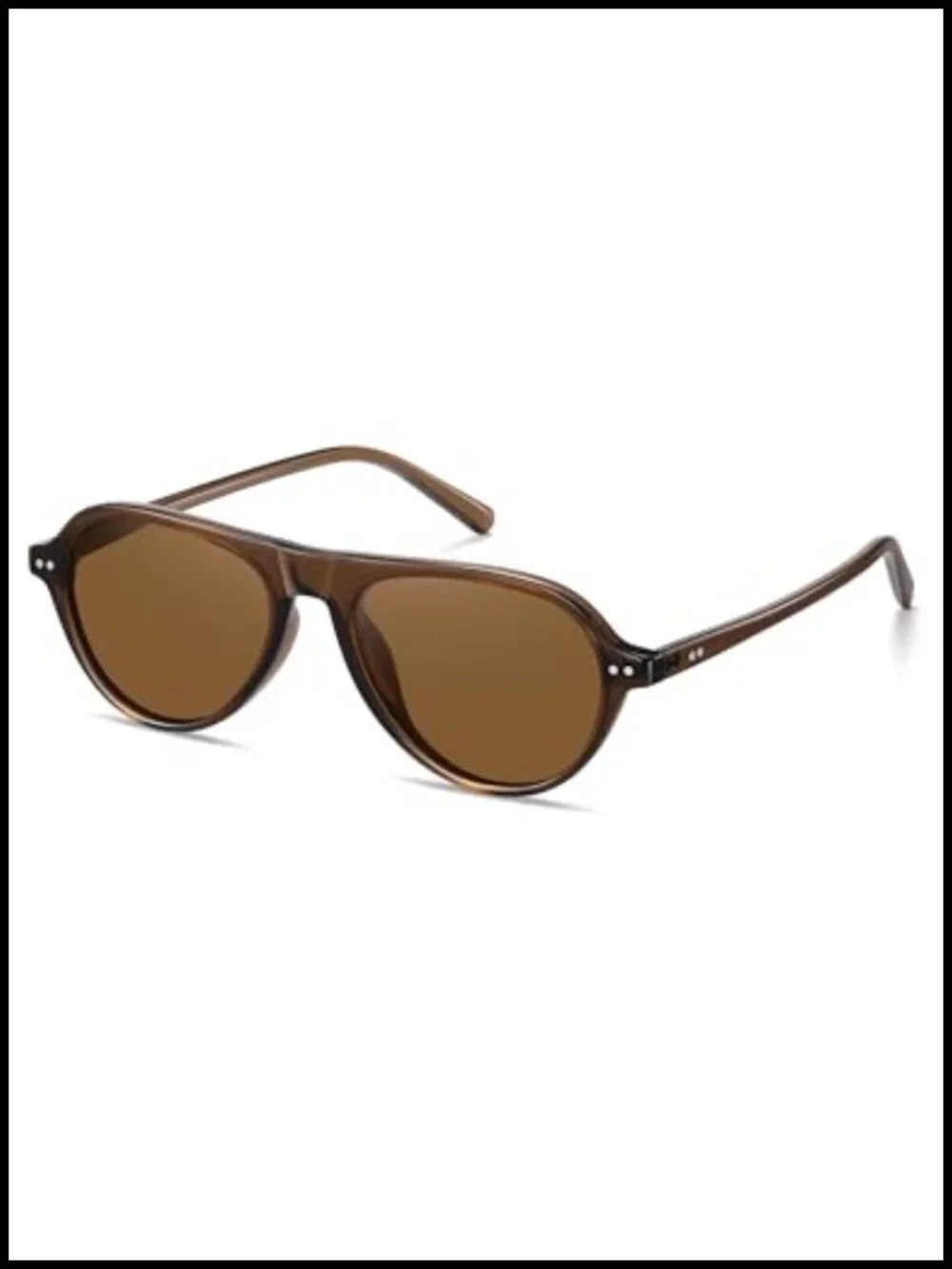 Retro Slim Polarized Aviator Sunglasses Women Men Small Vintage Pilot Shades